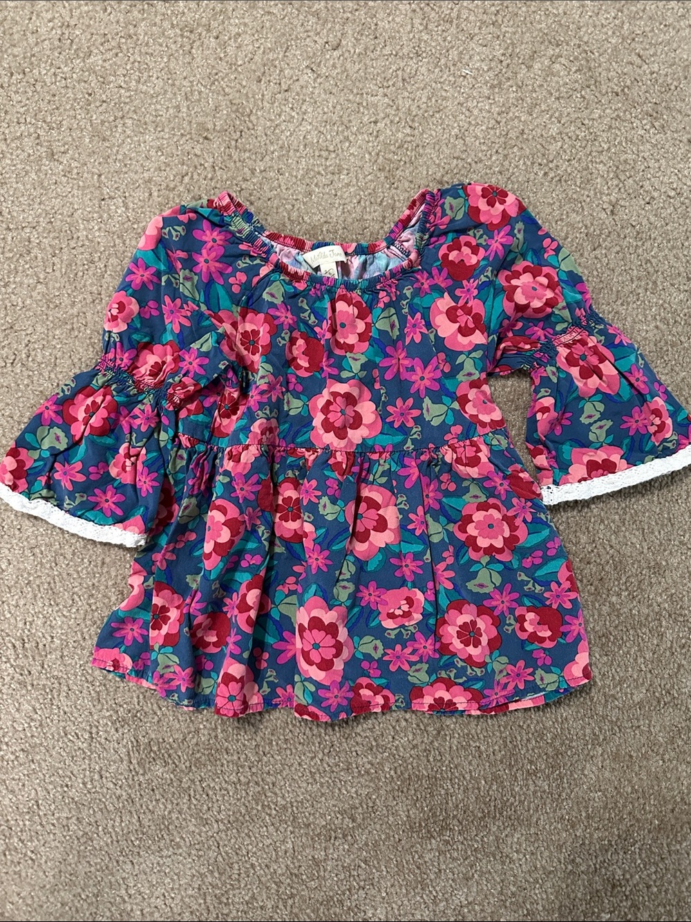 Matilda Jane Girls Floral Peasant Top